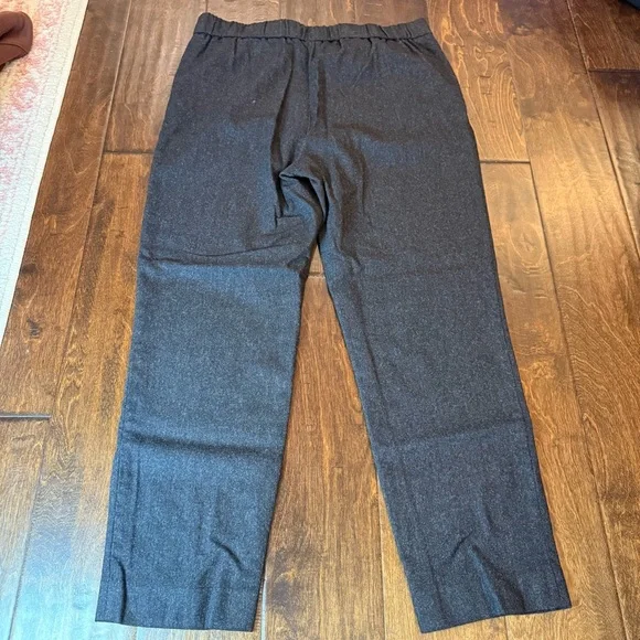 Aritzia Babaton Cohen Italian Wool Blend Crop Dress Pant Charcoal Grey Size 10